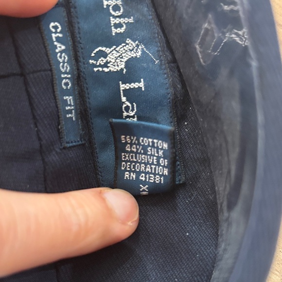 Ralph Lauren Blue Button-Down Shirt with Red Pony Logo - Picture 3 of 4